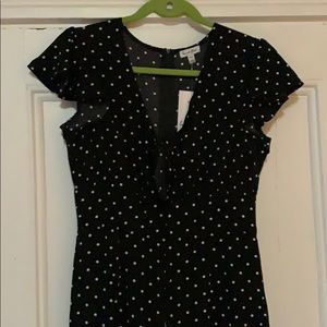 Black and White Polka Dot Jumpsuit